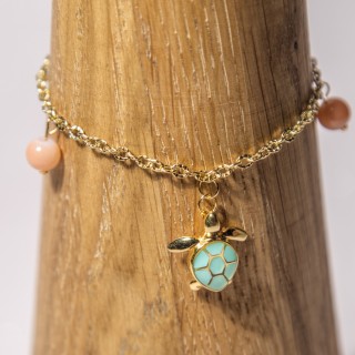 Bracelet breloques tortue - Diverses variantes
