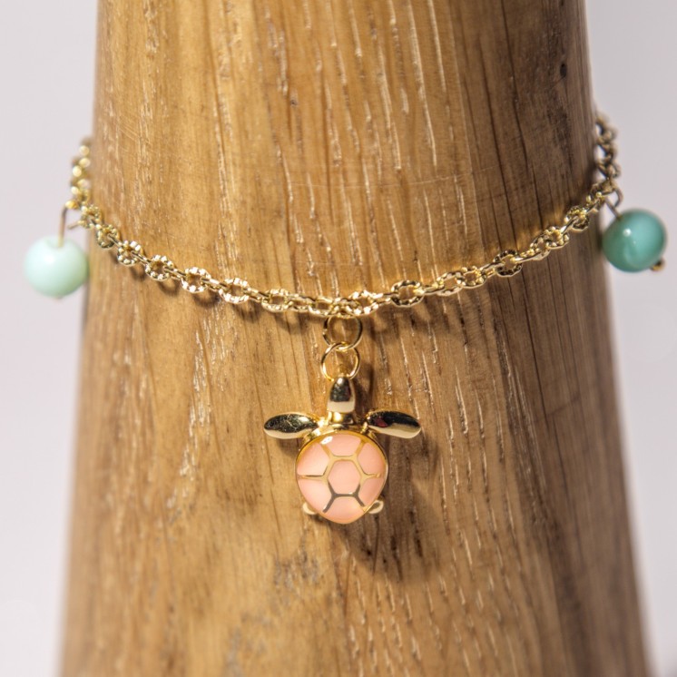 Bracelet breloques tortue - Diverses variantes
