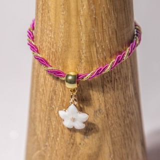 Bracelet torsadé  violet et or - Diverses variantes