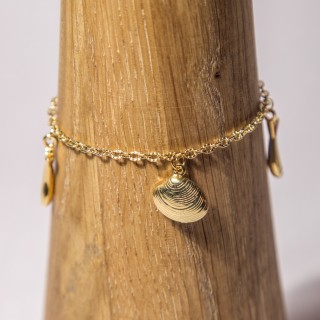 Bracelet breloques coquillage et poissons - Diverses variantes