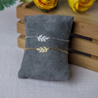 Bracelet connecteur feuille