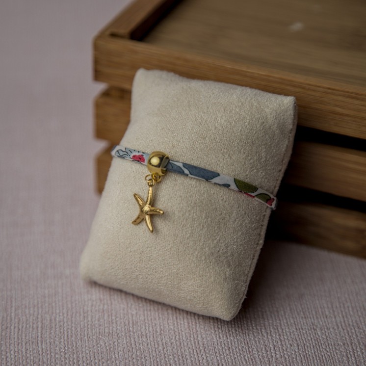 Bracelet tissu étoile de mer