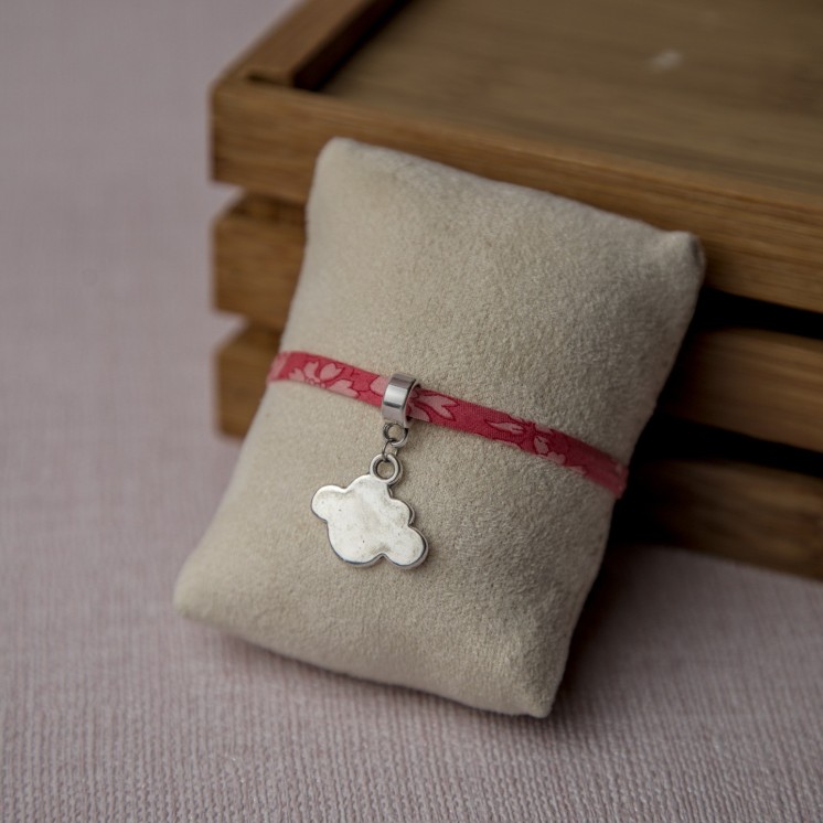 Bracelet tissu nuage