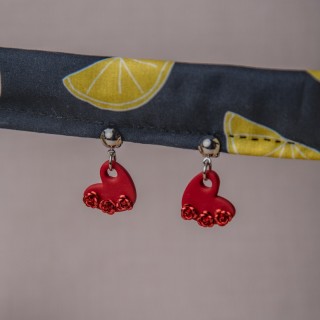 Clips cœur rouge