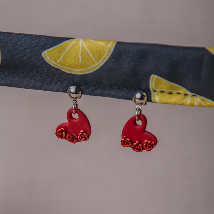 Clips cœur rouge