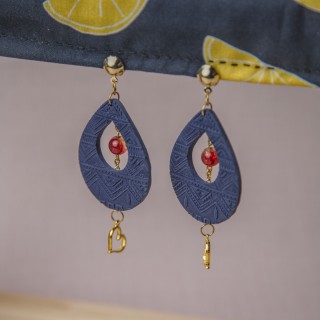Clips goutte bleue